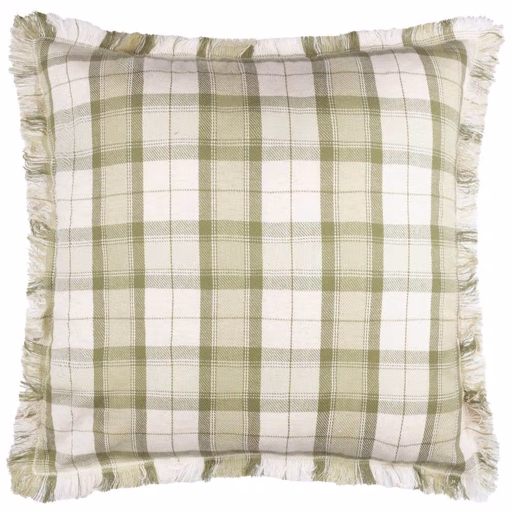 Voyage Maison Arrochar Tartan Woven Indoor/Outdoor Square Cushion in Green, W/D/H: 50 x 50 x 50 cm – 2