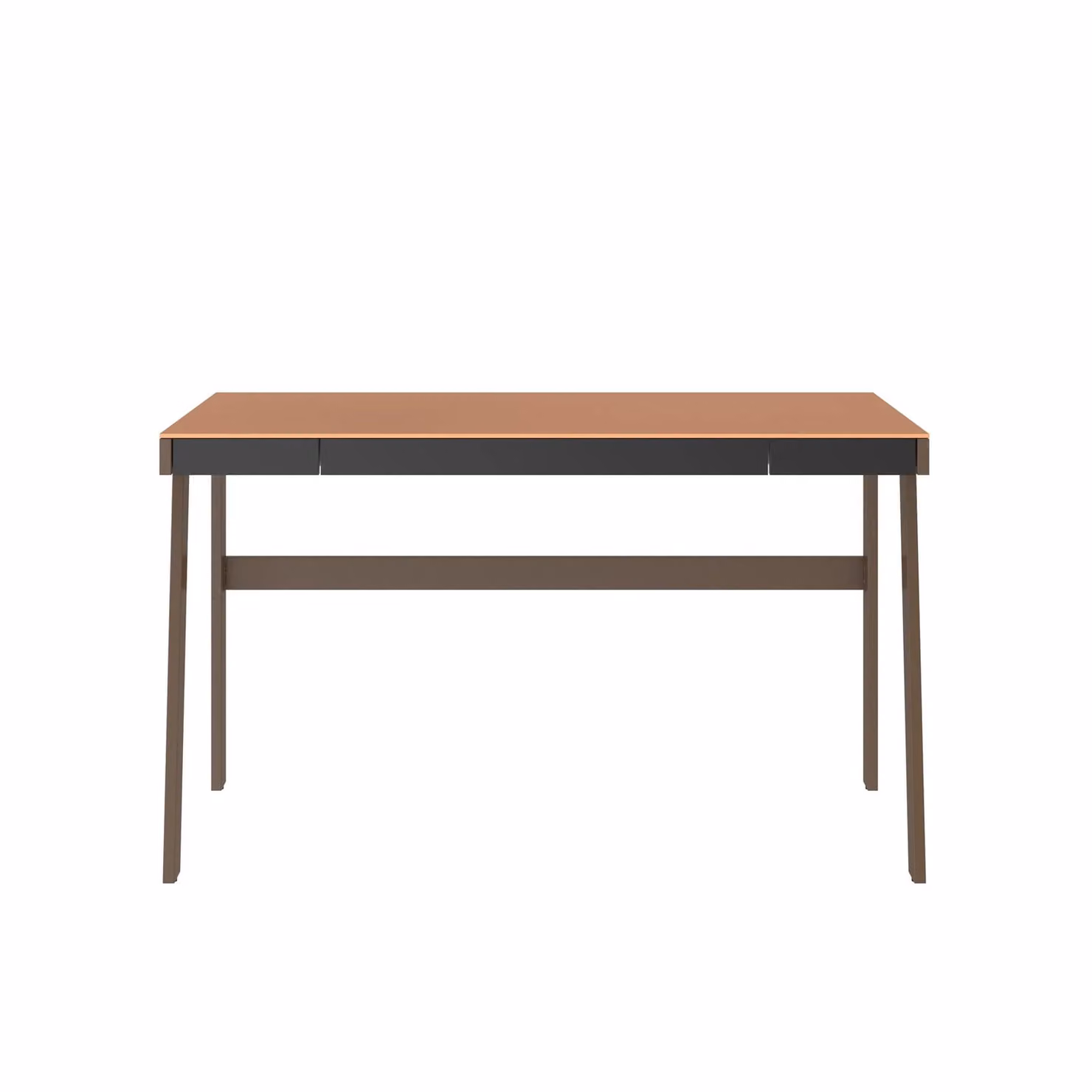 Dome Deco KANT Modern Rectangular Writing Desk in Brown