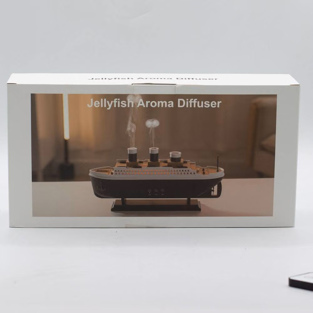 Serenityy Ship Ultrasonic Aroma Diffuser with Multicolour LED Mist, Tabletop USB Electric Diffuser – 3