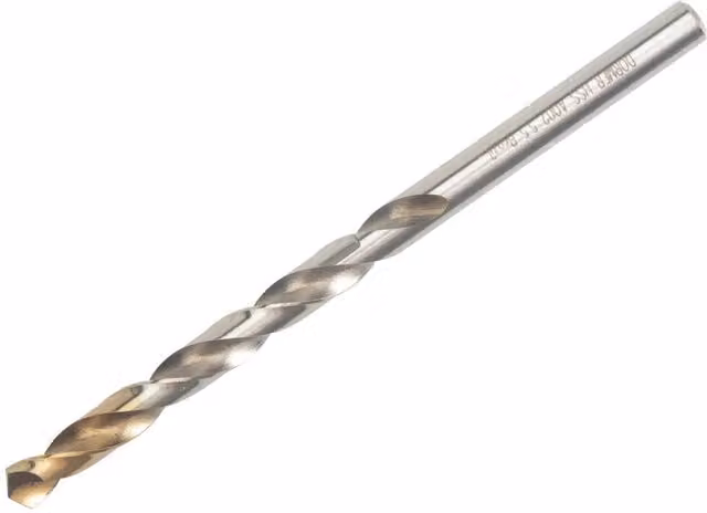 Dormer HSS-TiN Coated Metric Jobber Twist Drill Bits, Multicolour