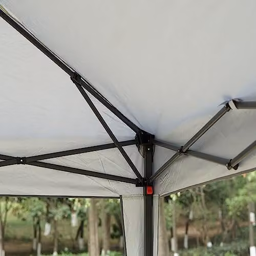 Gr8 Garden Premium Grey Pop Up Gazebo with Side Wall Panels, W/D/H: 300 x 300 x 250 cm – 3