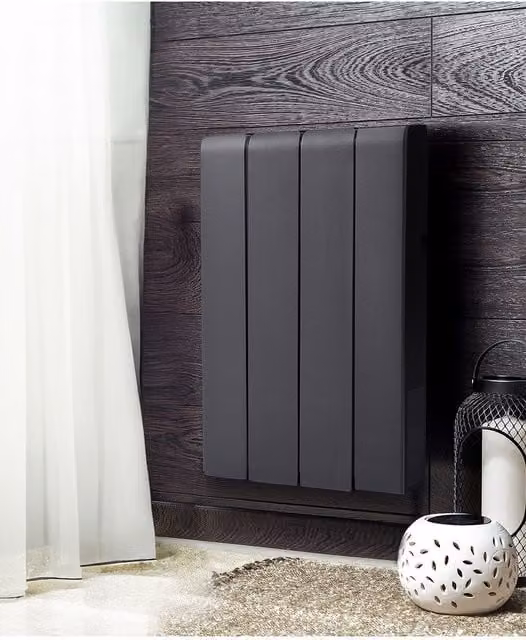 Living and Home 700W Wall Mounted Ceramic Electric Radiator Space Heater with App Control, Black – 1