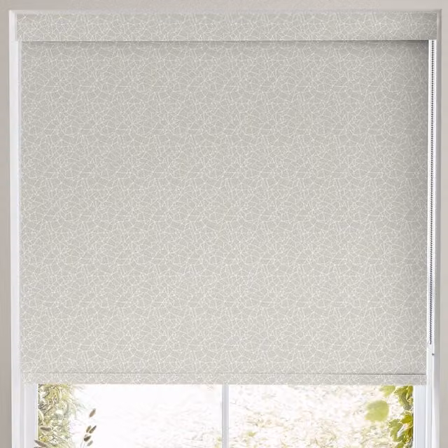Terrys Silver Grey Blackout Textile Roller Blind