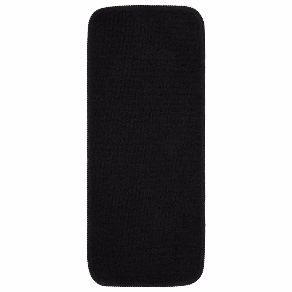 Berkfield Home Anti Slip Stair Mats, 15 Pack, Black Rectangular, W: 60 cm, D: 25 cm – 2