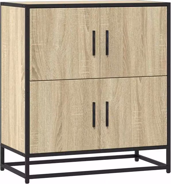 Berkfield Home Sonoma Oak Sideboard in Beige, W/D/H: 68 x 35 x 76 cm – 1