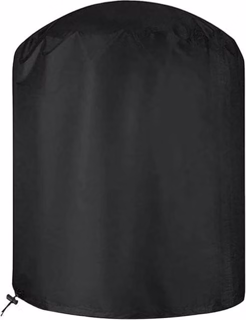 KORVIXA Heavy-Duty Waterproof Round Charcoal Grill BBQ Kettle Cover in Black, W/D/H: 70 x 70 x 70 cm – 1