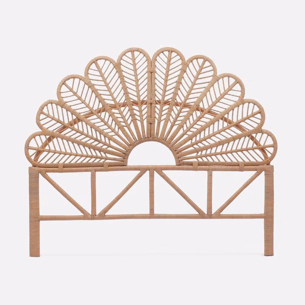 sweeek Natural Rattan Headboard for Queen Bed, Light Brown – 2