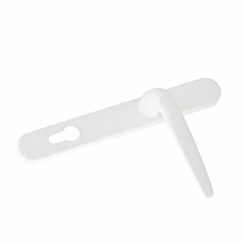 Yale Essentials Short Backplate Door Handle in White – 1