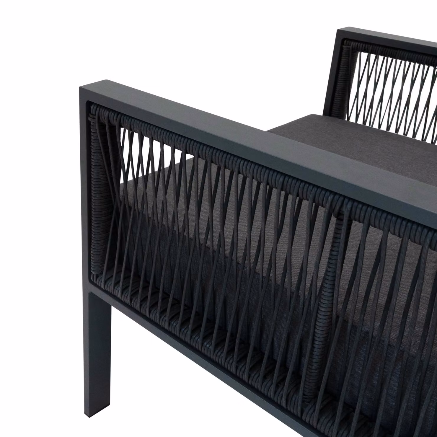 Monstershop 4 Piece Aluminium Sofa Set in Matt Anthracite Grey – 8