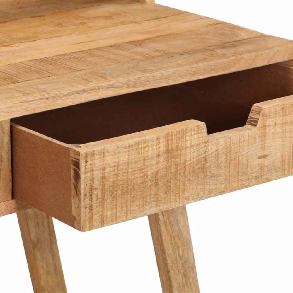 Berkfield Home Writing Desk in Brown Solid Mango Wood W/D/H: 100 x 45 x 90 cm – 2
