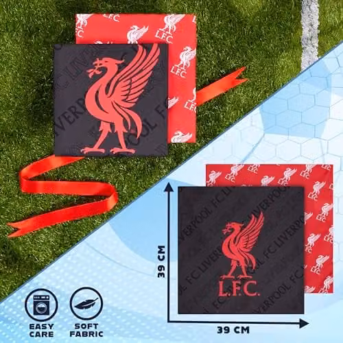 Liverpool F.C. Square Cushion Covers, Pack of 2, Red, Black and Multicolour, W/D/H: 39 x 39 x 39 cm – 5