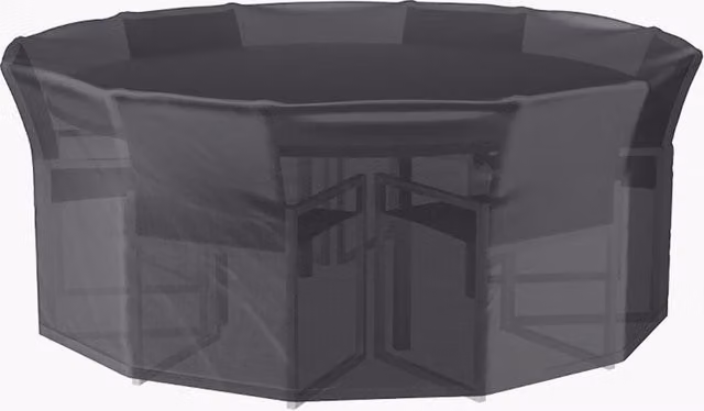 Ruma AeroCover Round Dining Set Waterproof Polyester Cover in Anthracite Grey, W: 320 cm, D: 320 cm, H: 85 cm