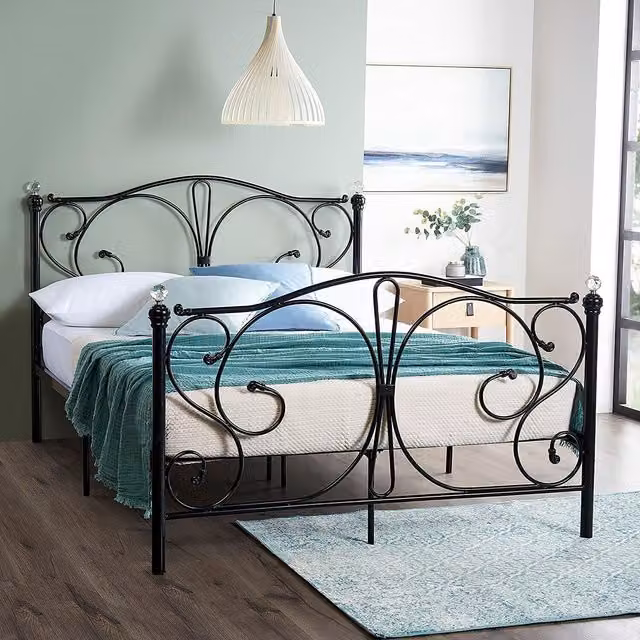 Home Treats Black Metal Hybrid Mattress, 120 x 200 cm