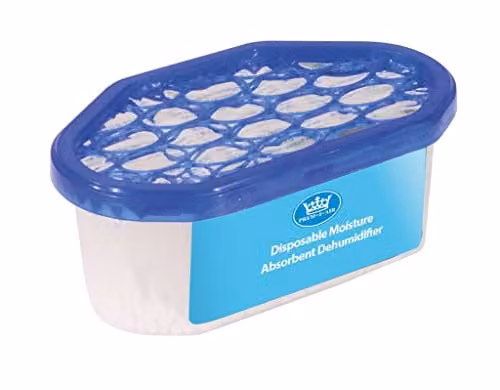 Prem-i-air Desiccant Moisture Absorber Dehumidifier, 300ml, White or Transparent