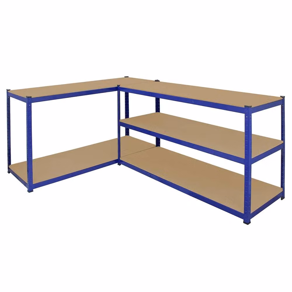 Monstershop T-Rax Freestanding Storage Shelves, Blue, W/D/H: 160 x 60 x 180 cm – 4