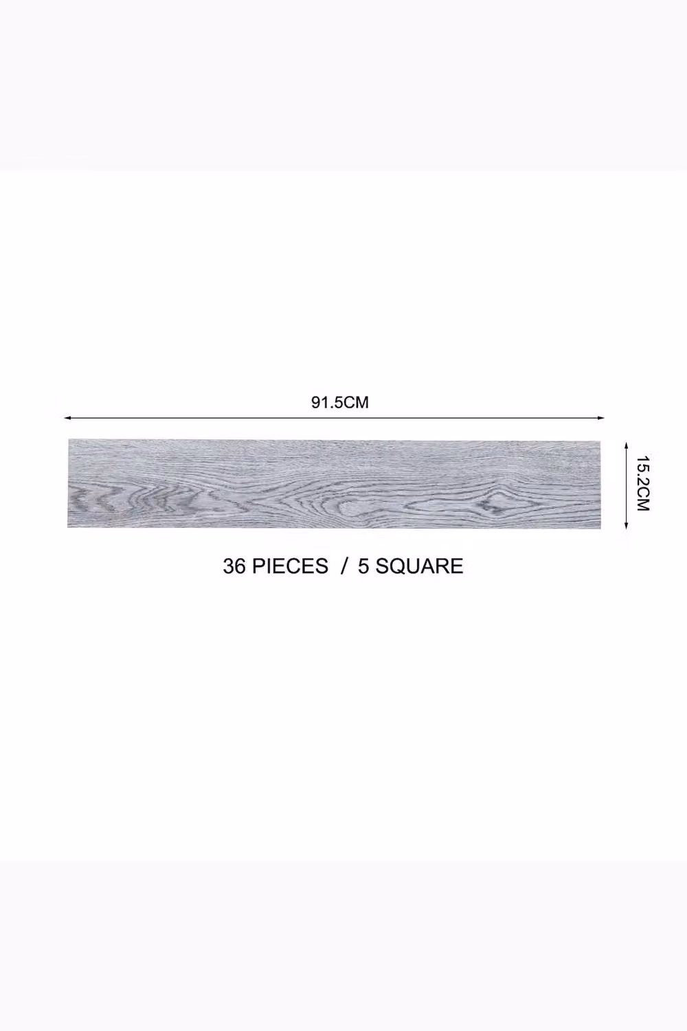 Living and Home Grey Wood Effect Self Adhesive Flooring Planks, 36 Pieces – 3