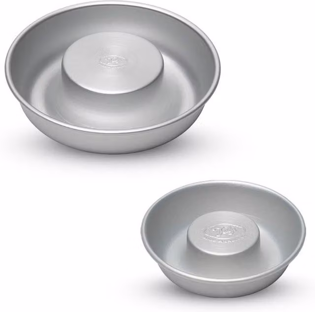 Tala Performance Silver Anodised Non-Stick Cast Aluminium Round Savarin Bundt Tin Set