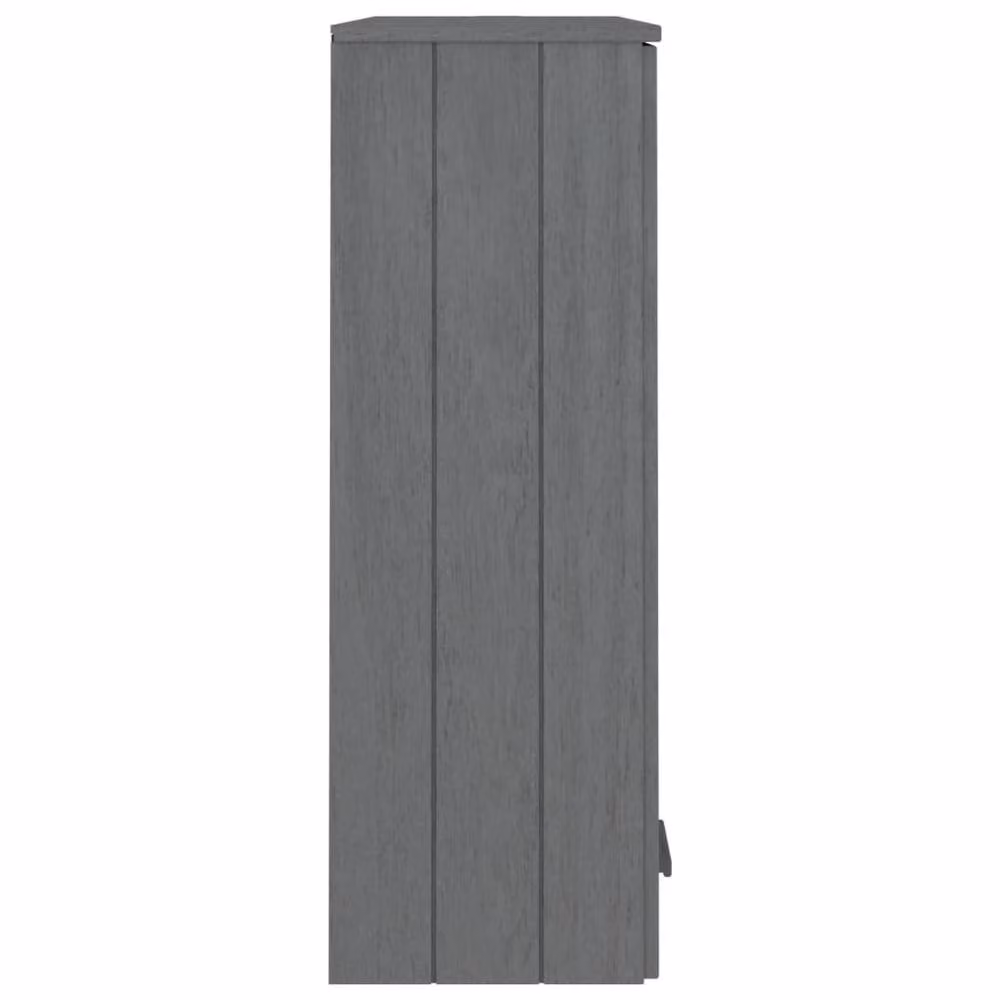 Berkfield Home HAMAR Highboard Top in Dark Grey Solid Wood Pine, W/D/H: 85 x 35 x 100 cm – 4