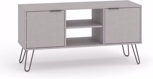 Core Products Ltd Augusta Grey 2 Door Industrial Style Flat Screen TV Unit – 2