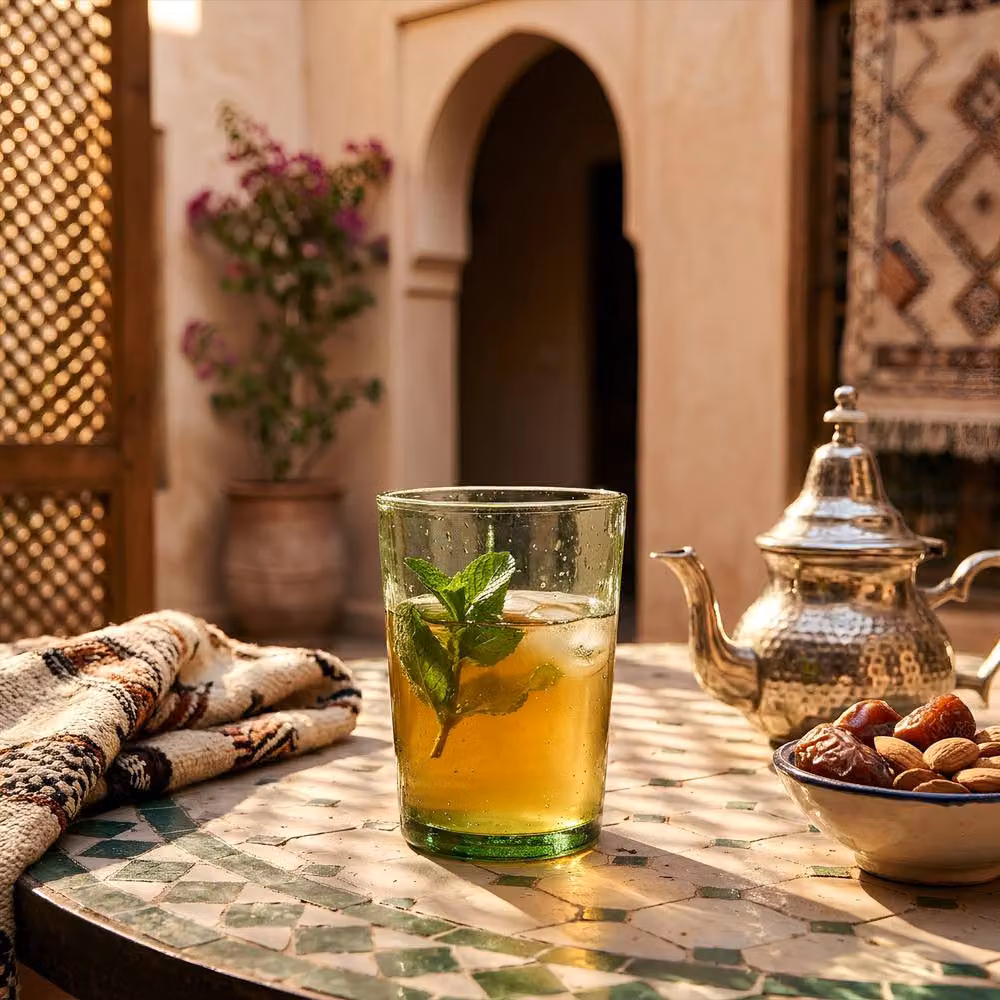 Nicola Spring Meknes Hand-Blown Green Glass Tumblers, Set of 6, 215ml – 5