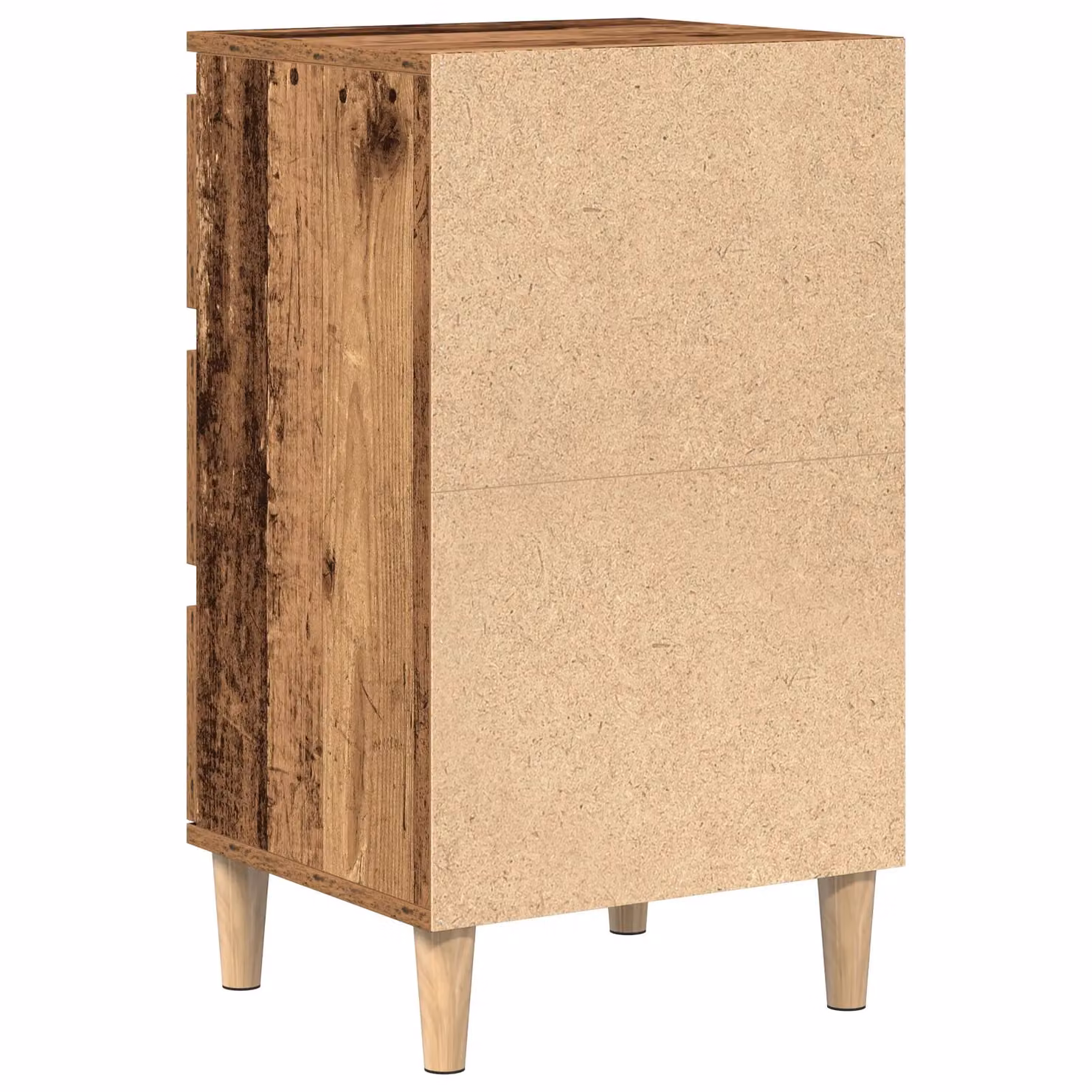 Berkfield Home Bedside Cabinet in Brown Old Wood, W/D/H: 40 x 35 x 70 cm – 3
