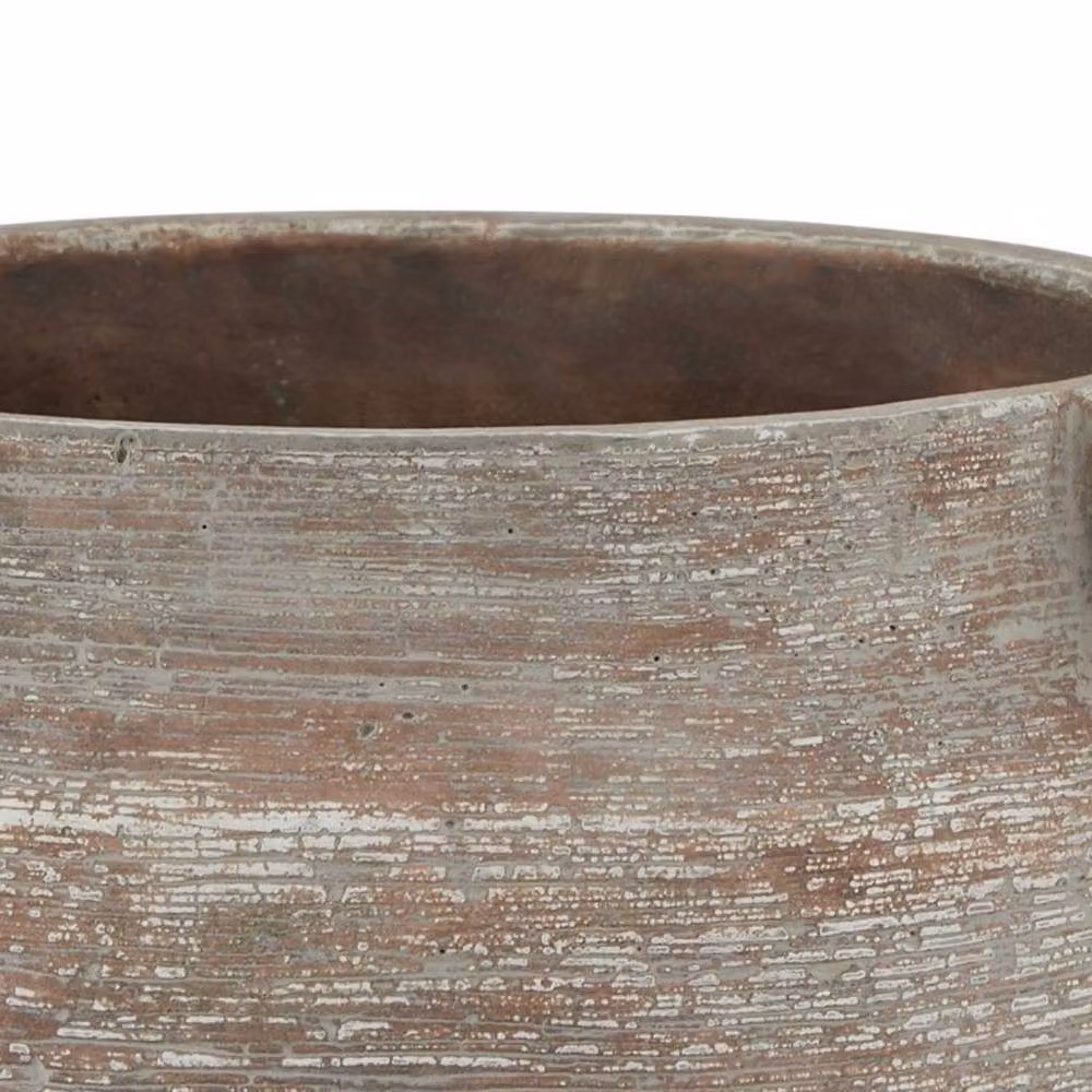 Hill Interiors Siena Hydria Ceramic Planter Pot in Brown – 2