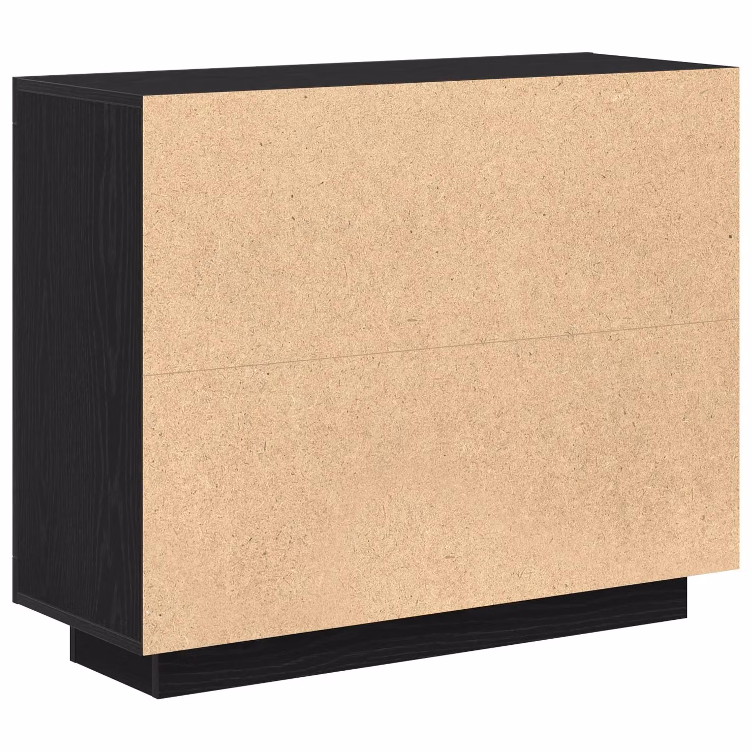 Berkfield Home Black Oak Sideboard in Matt Engineered Wood, W/D/H: 92 x 35 x 75 cm – 4
