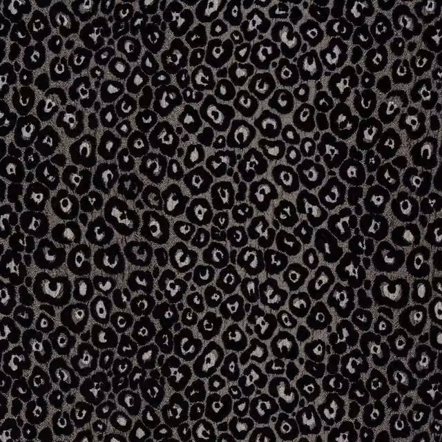 Terrys Zambia Fabric in Silver, Black and Multicolour