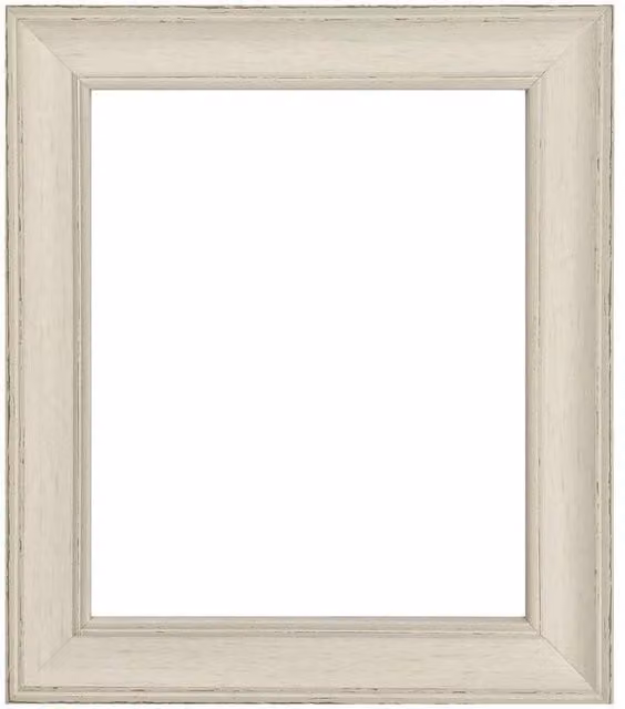 Frames & Mirrors 4U Scandi Vintage White and Light Grey Rectangular Single Photo Frame