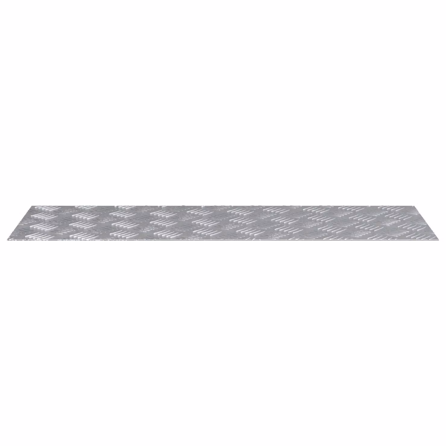 Berkfield Home Grey Aluminium Anti-Slip Checker Plate Sheets, 4 Pack, W: 90 cm, D: 30 cm – 2