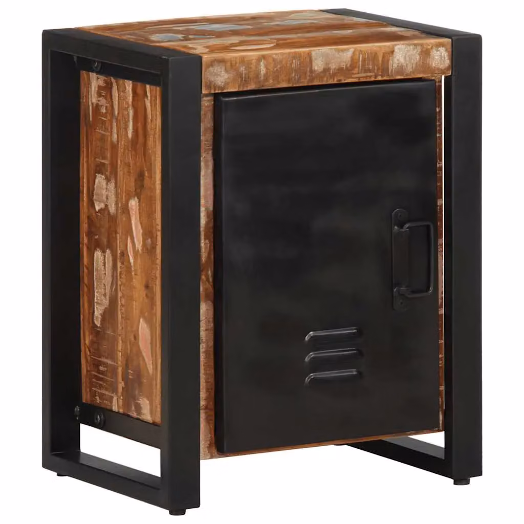 Berkfield Home Set of 2 Rustic Mango Wood Bedside Cabinets in Multicolour – 2