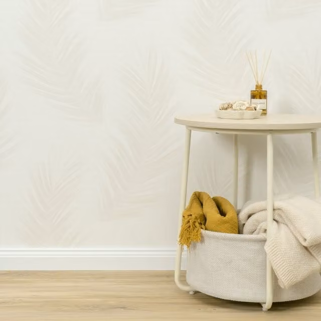 Erismann Trace Feather Wallpaper in Beige