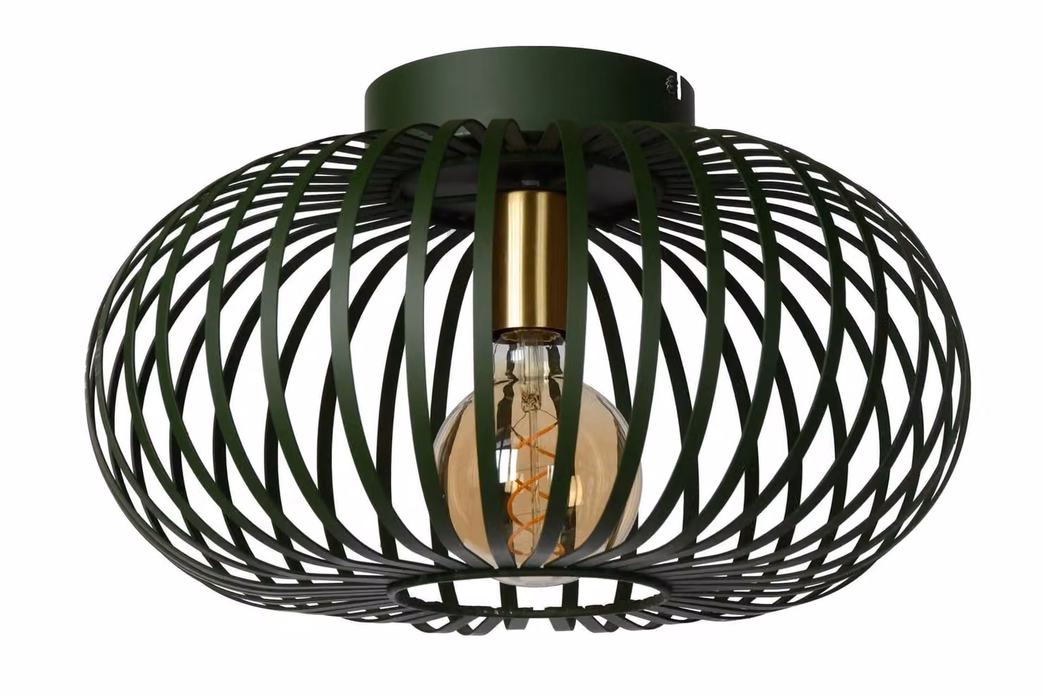Lucide Manuela Dimmable LED Flush Ceiling Light, Green, E27, W/D/H: 39.5 x 39.5 x 23.0 cm – 2