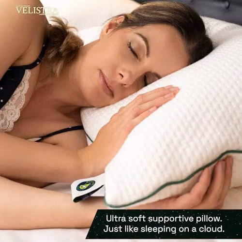 Martian Made Velistra Ultra Soft Microfibre Hotel Pillows 2 Pack, White, W/H: 50 x 75 cm – 9