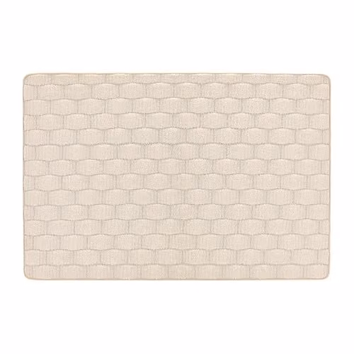 My Mat Basketweave Rectangular Rug in Beige, W: 80 cm, L: 120 cm – 1