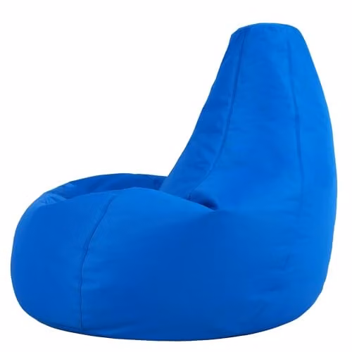 Bean Bag Bazaar 2 Pack of Blue Outdoor Bean Bags with Filling Included – 3