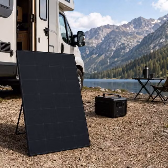GWSOLAR 200W Monocrystalline All Black Solar Panel PV Module