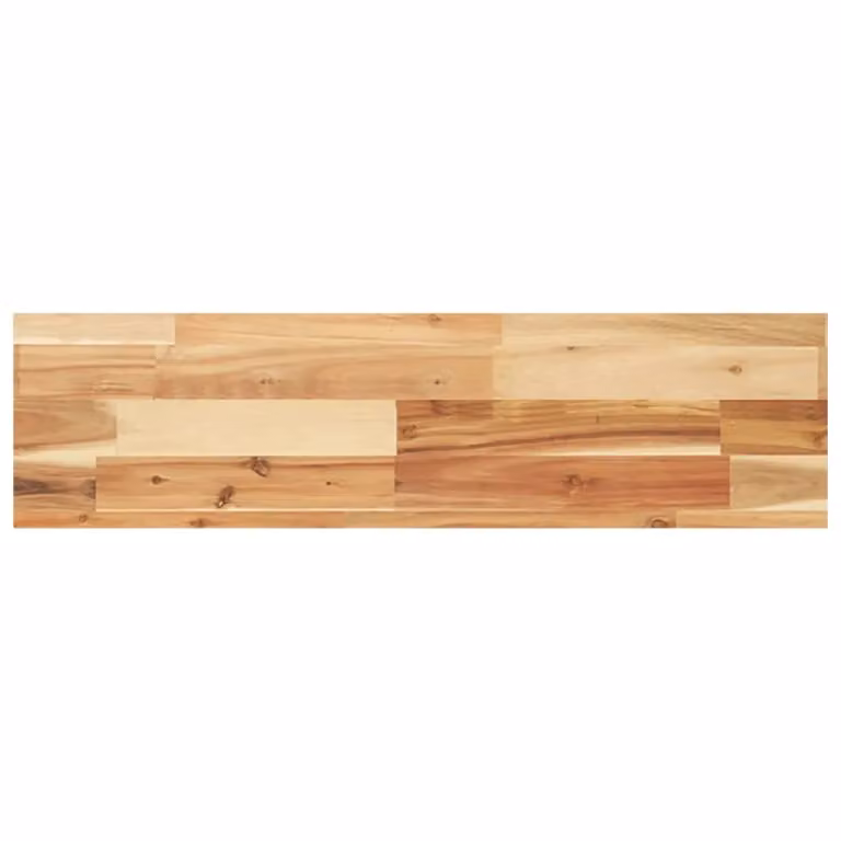 Berkfield Home Brown Oil Finished Solid Wood Acacia Floating Shelf, W/D/H: 100 x 20 x 4 cm