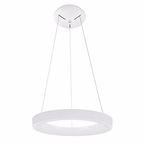 Netlighting Modern LED Ring Pendant Light, White, Warm White 3000K, 2200lm
