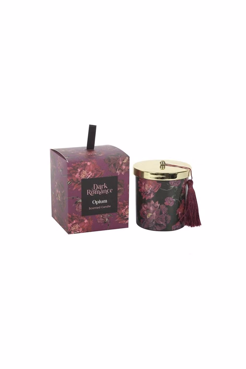 KDMD Dark Romance Opium Scented Candle, Purple Floral Fragrance, 28 g – 2