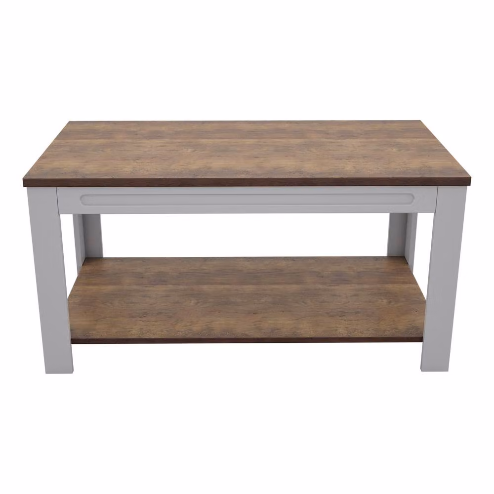 AVF Whitesands Modern Rectangular Coffee Table in Grey, W: 90 cm x D: 50 cm – 2