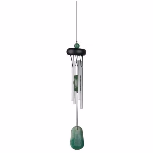 Woodstock Chimes Precious Stones Wind Chime in Black and Silver
