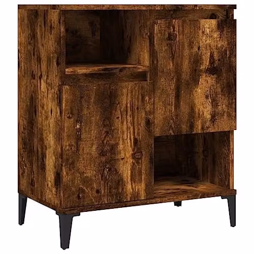 vidaXL Industrial Sideboard in Brown Smoked Oak, W/D/H: 60 x 35 x 70 cm – 1