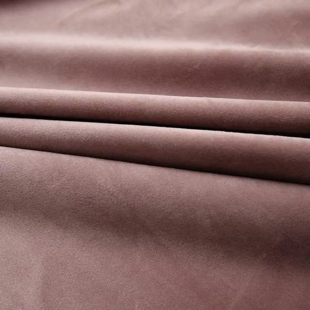 Berkfield Home Elegant Velvet Blackout Curtains, 2 Pack, Antique Pink, W: 140 cm, H: 175 cm – 1