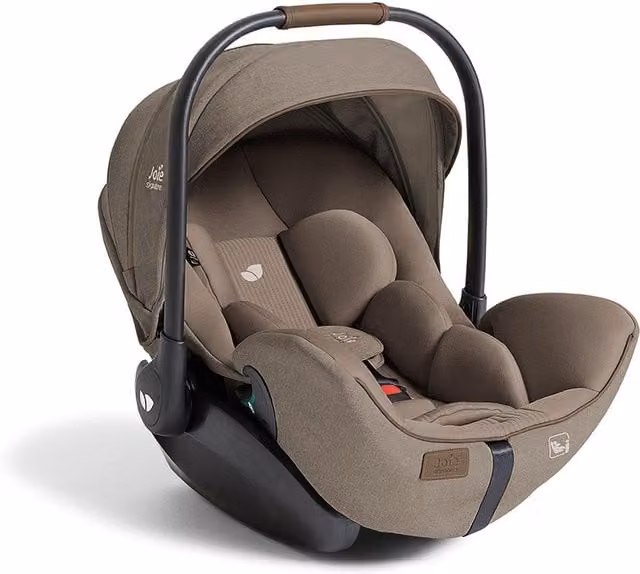Joie i-Level Pro Signature Rotating Car Seat, Brown, for Infants 0-13kg (40-75cm)