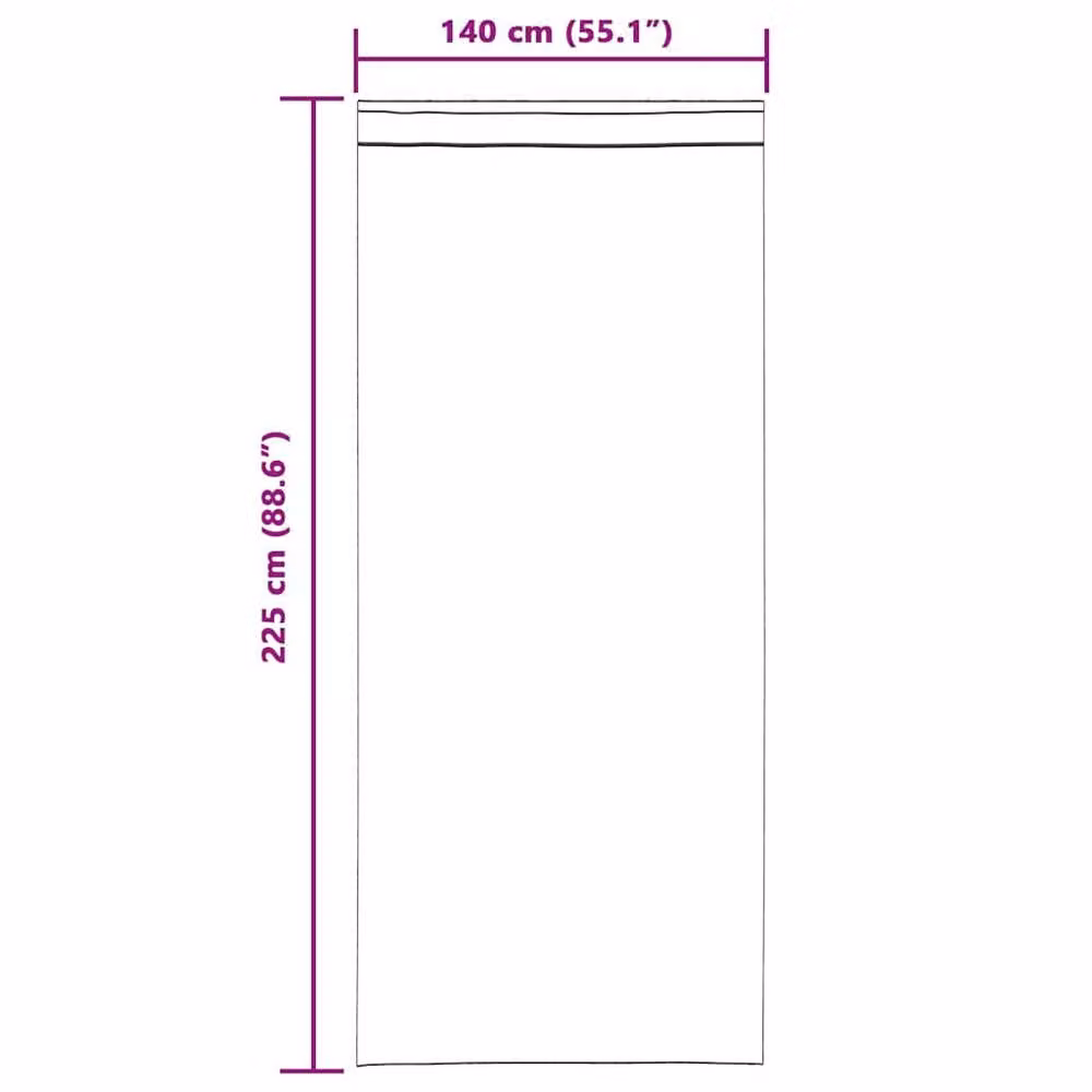 Berkfield Home Modern Blackout Velvet Curtains in Black, 2 Pack, H 225 cm x W 140 cm – 7