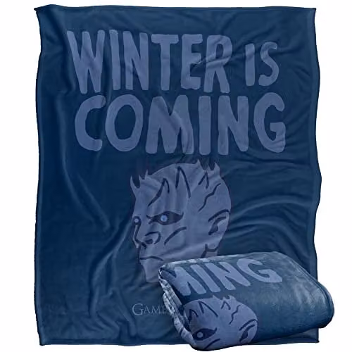 LOGOVISION Game of Thrones Super Soft Fleece Throw Blanket, W/D/H: 152 x 127 cm, White/Multicolour
