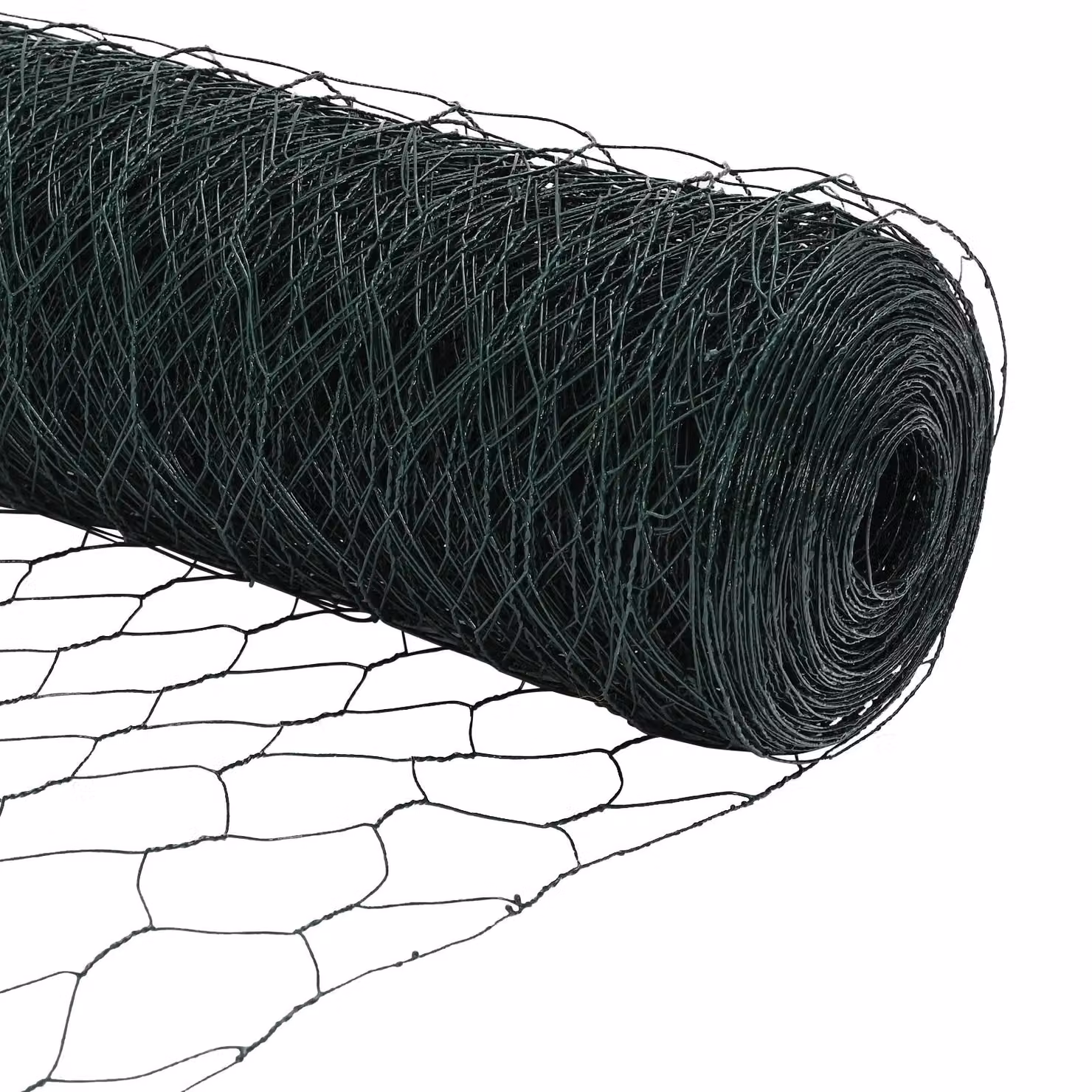 Berkfield Home Green PVC Coated Steel Hexagon Fence, H: 150 cm x W: 50 m – 3
