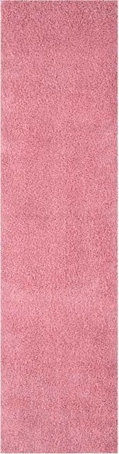 The Rugs Myshaggy Collection Pink Rectangular Polypropylene Rug W/D: 80 x 300 cm