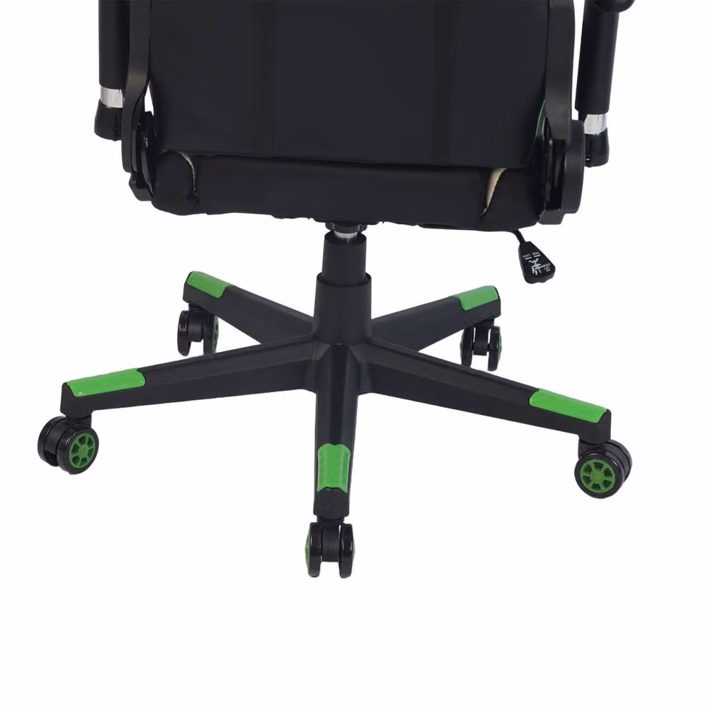 RayGar RG-MAX Gaming Chair in Green with Synthetic Leather, Headrest and Armrests – 6